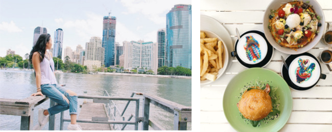 ブリスベンの景色とカフェ